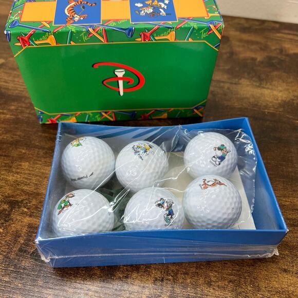 6 Vintage Pinnacle Golf Balls Mickey Mouse Tigger Disney Characters Power 392 - Picture 1 of 10